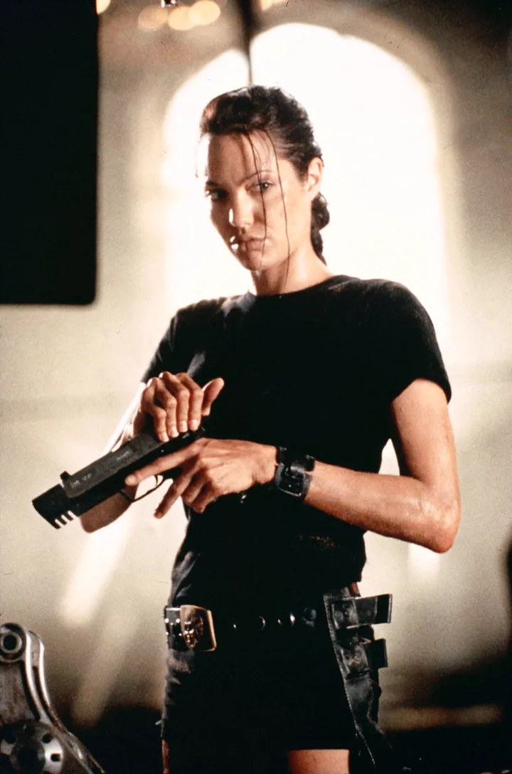 Angelina Jolie as Lara Croft in Tomb Raider