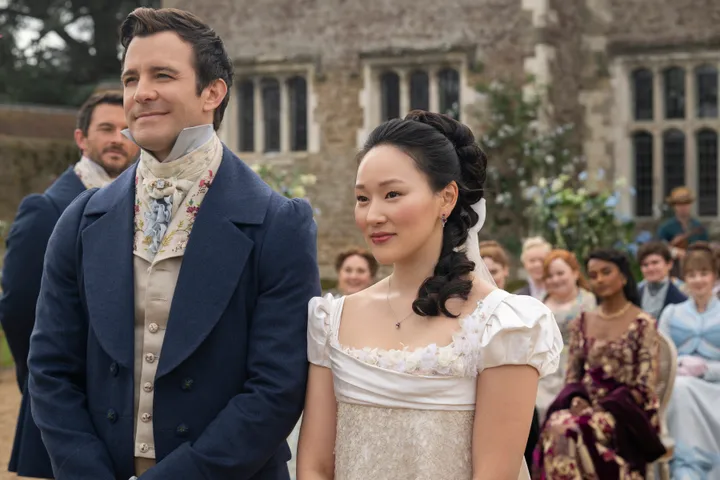 Zoom into Benedict's tie and you just might spot a reference to one of season four's most memorable scenes