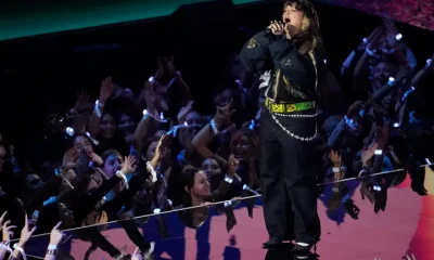 Lola Young on stage at last year's VMAs