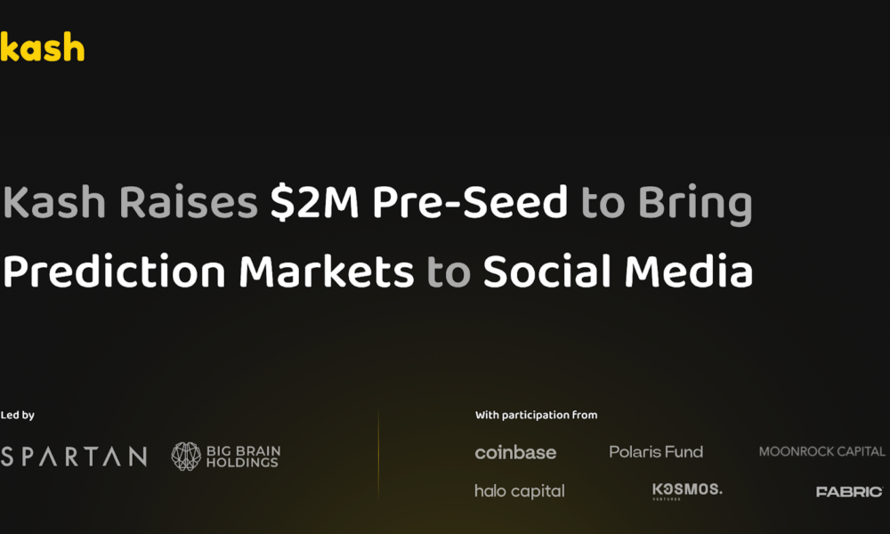 Kash Raises $2M for Social Media Prediction Markets