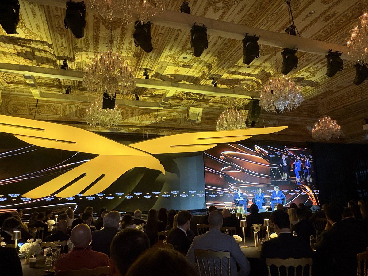 Senator Bernie Moreno and Ashley Moody at World Liberty Forum panel