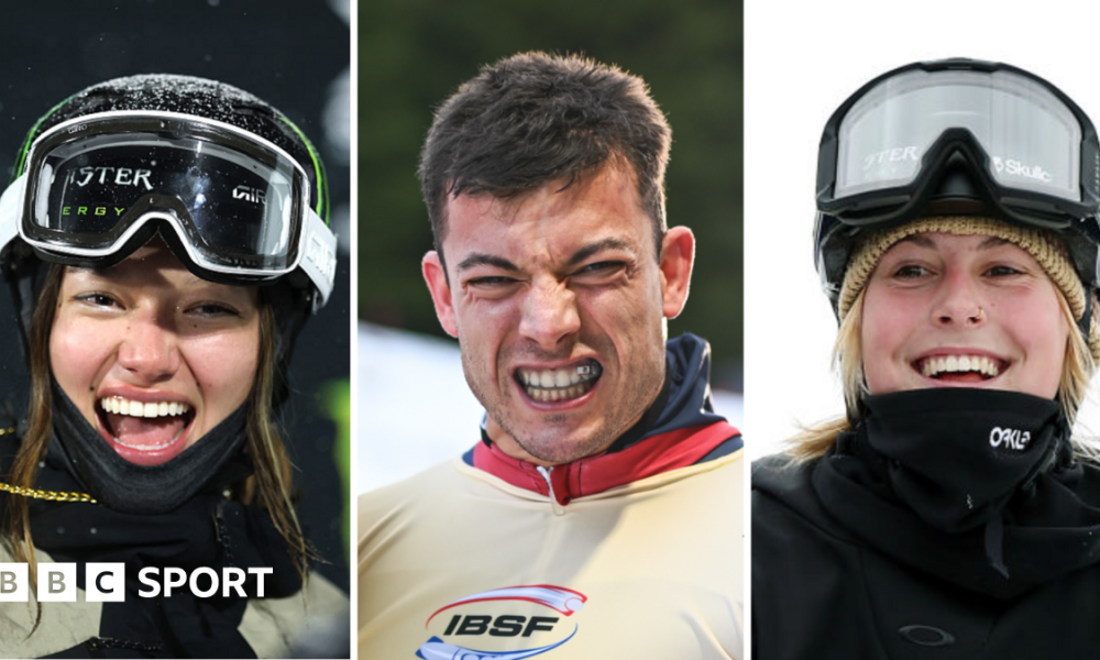 A split picture of Zoe Atkin, Matt Weston and Mia Brookes