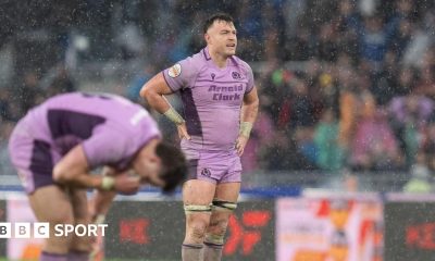 Scotland's Jack Dempsey looks dejected after Six Nations defeat by Italy