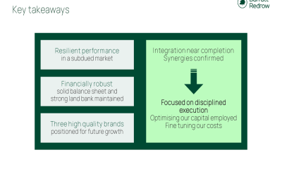 Barratt Redrow HY26 presentation: Completions up 4.7%, margins under pressure