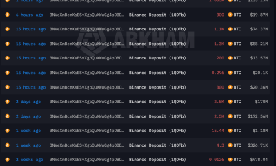 Whale 3NVeXm Bitcoin Transfers