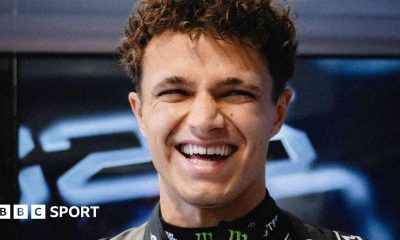 A smiling Lando Norris
