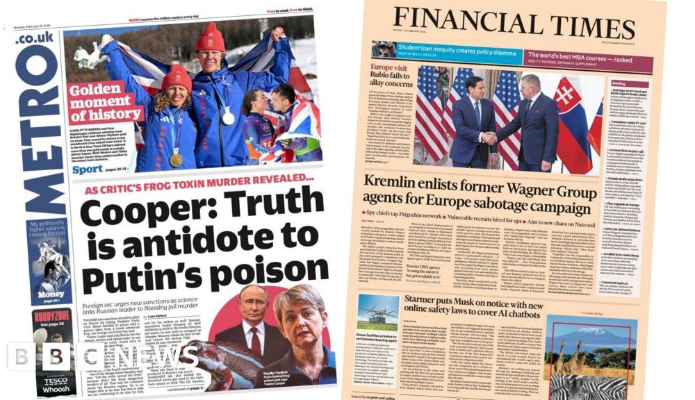 'Truth is antidote to Putin's poison' and 'Europe sabotage campaign'