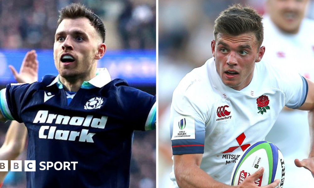 Ben White in a composite image playing for both Scotland and England under-20s