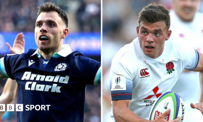 Ben White in a composite image playing for both Scotland and England under-20s