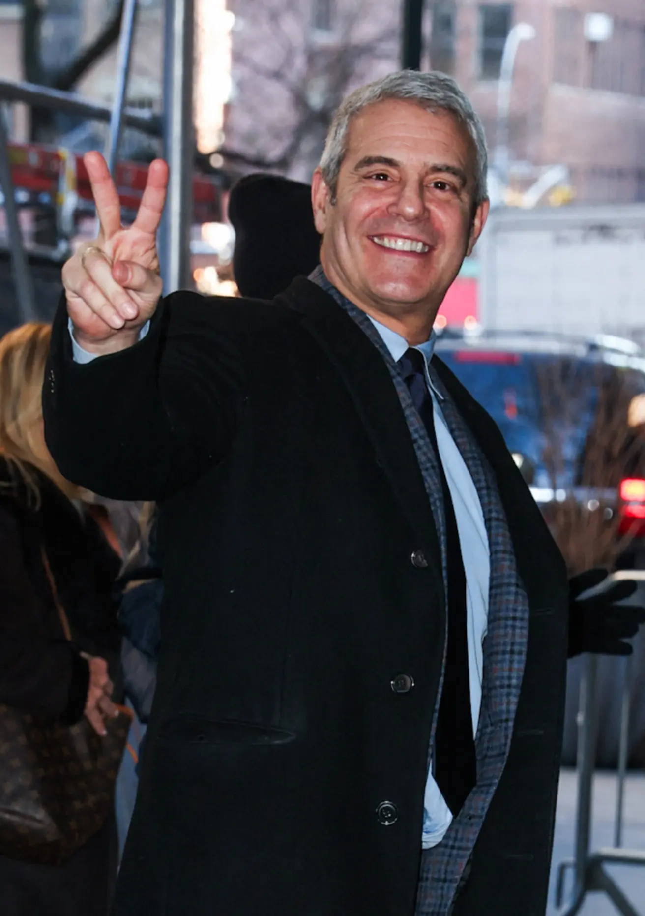 Waving while on the street