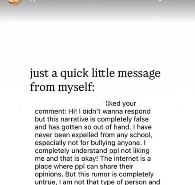 Apple Martin debunks bullying claims