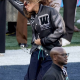 Blue Ivy Attended The Super Bowl Alongside Father Jay Z In A Off White Letterman Jacket And Balenciaga Handbag 3