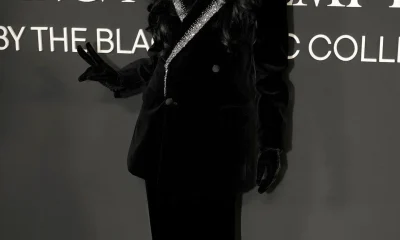 Brandy In A Black Velvet Crystal Embellished Balmain Blazer And Beret At The Recording Academy Honors Image 1769792289 1