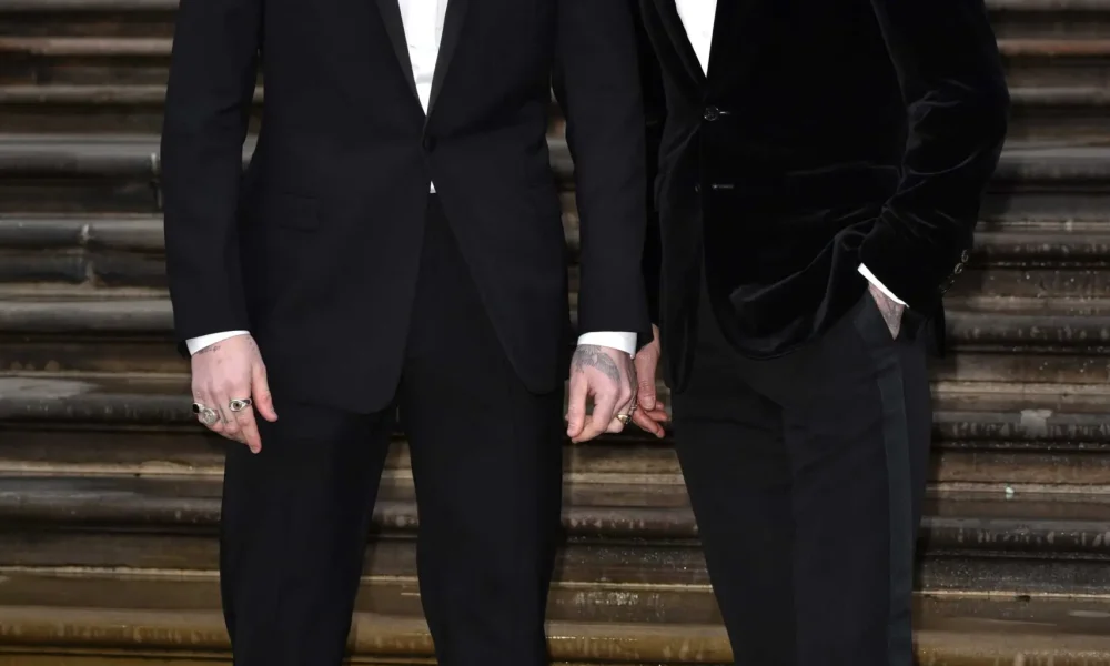 Brooklyn Beckham and David Beckham at 'Our Planet' global film premiere