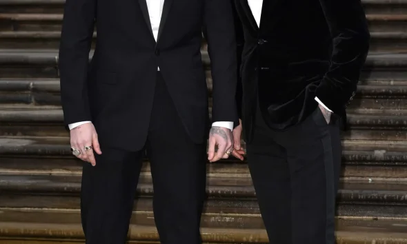 Brooklyn Beckham and David Beckham at 'Our Planet' global film premiere