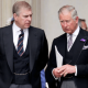Charles gets heckled over paedo associate brother