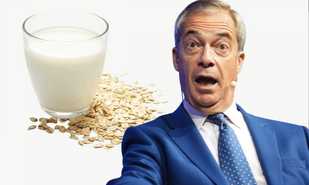 Farage is a snowflake crying about left-wing milk