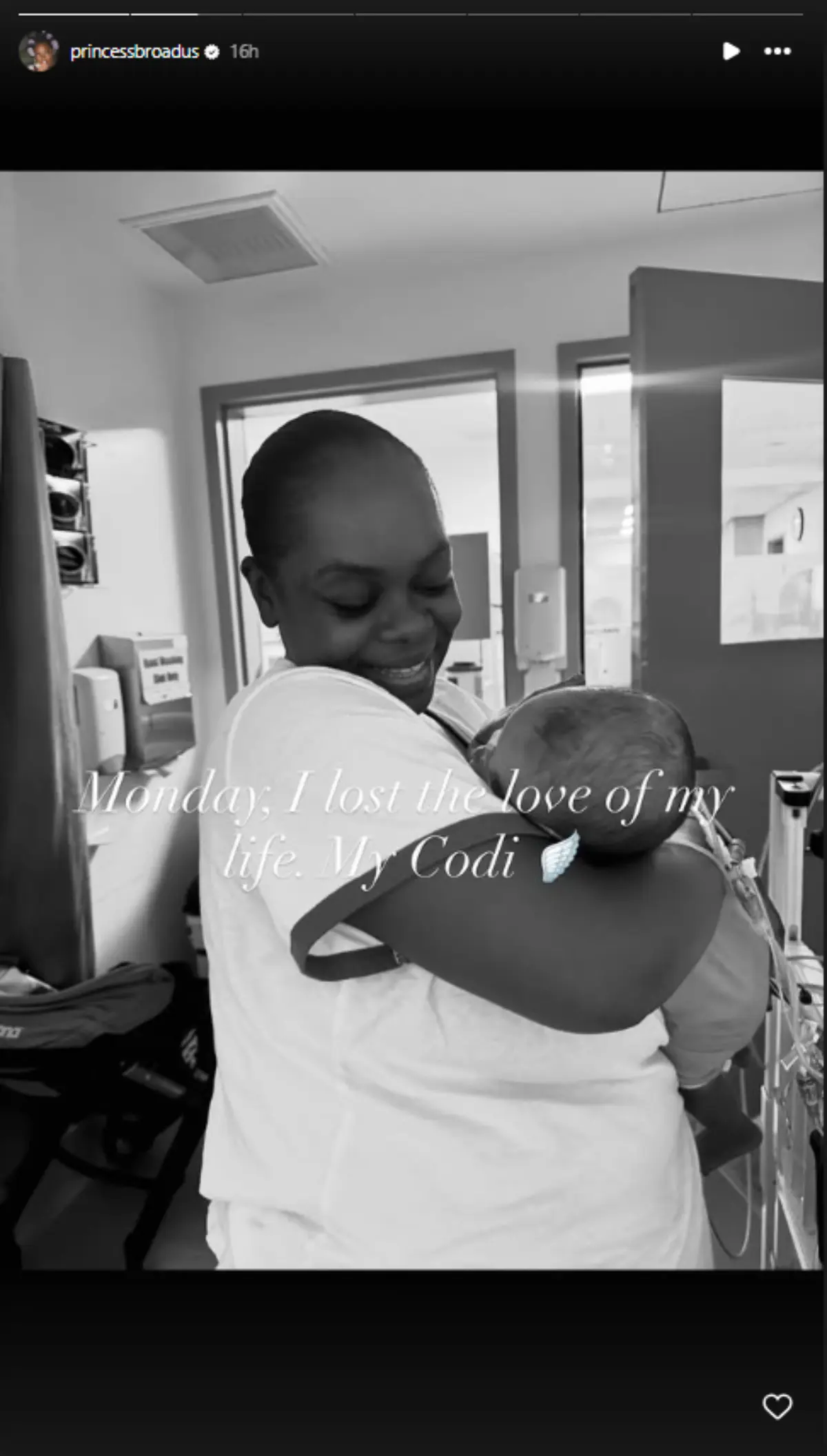 Cori Broadus loses daughter