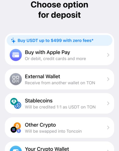 Wallet in Telegram Launches Cross Chain Deposits in Self Custodial TON Wallet
