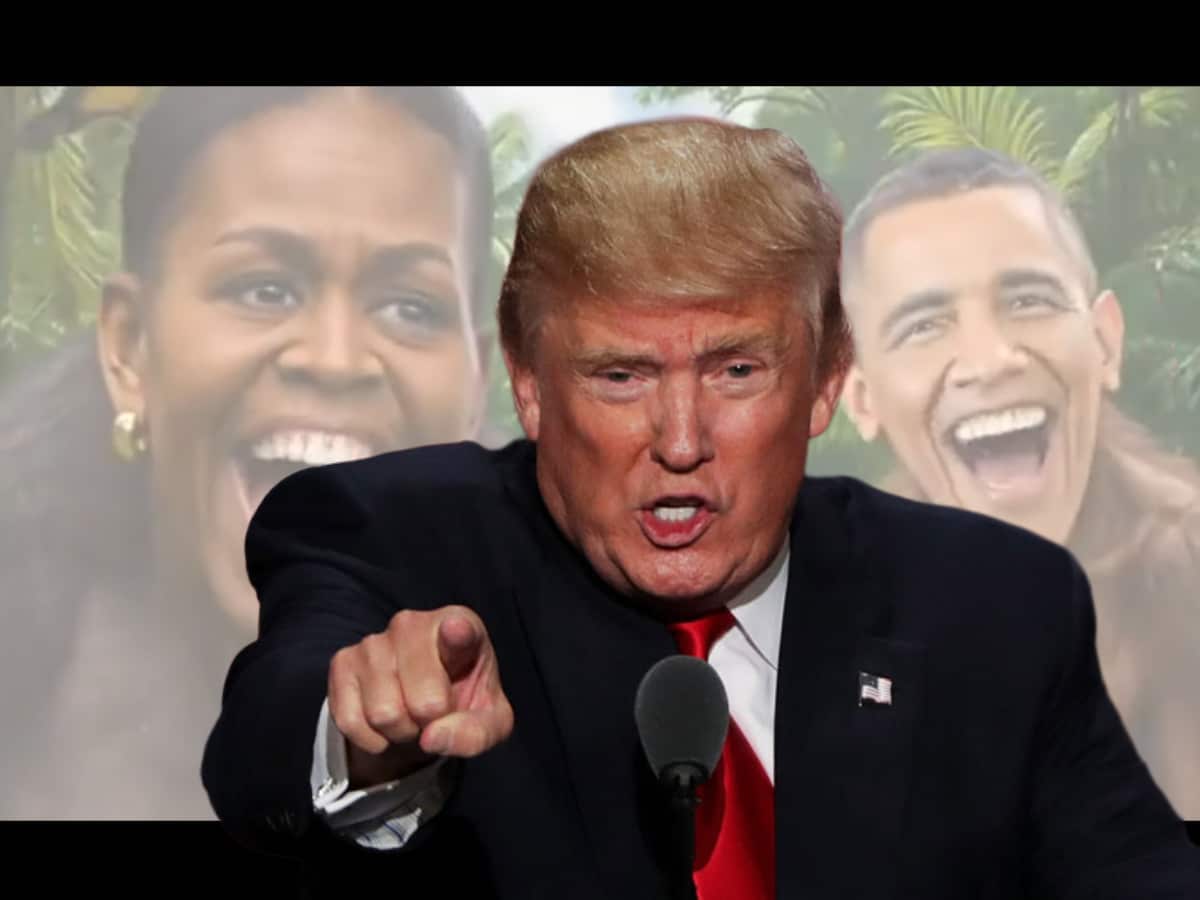 Trump admits he himself chose to post racist Obama video