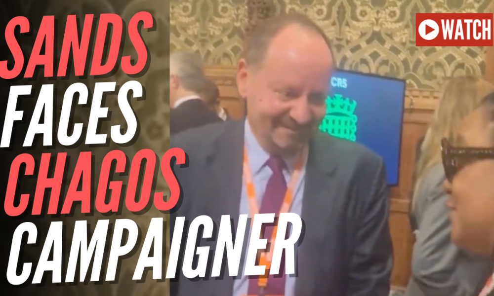 WATCH: Philippe Sands Confronted by Chagos Campaigner