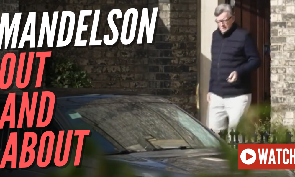 WATCH: Peter Mandelson Spotted in Public
