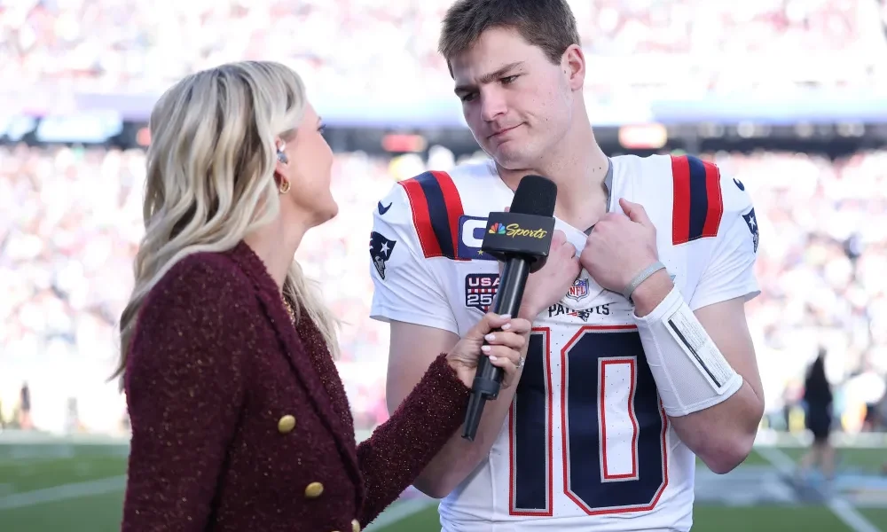Drake Maye Holds Back Tears After Patriots Lose Super Bowl 2026