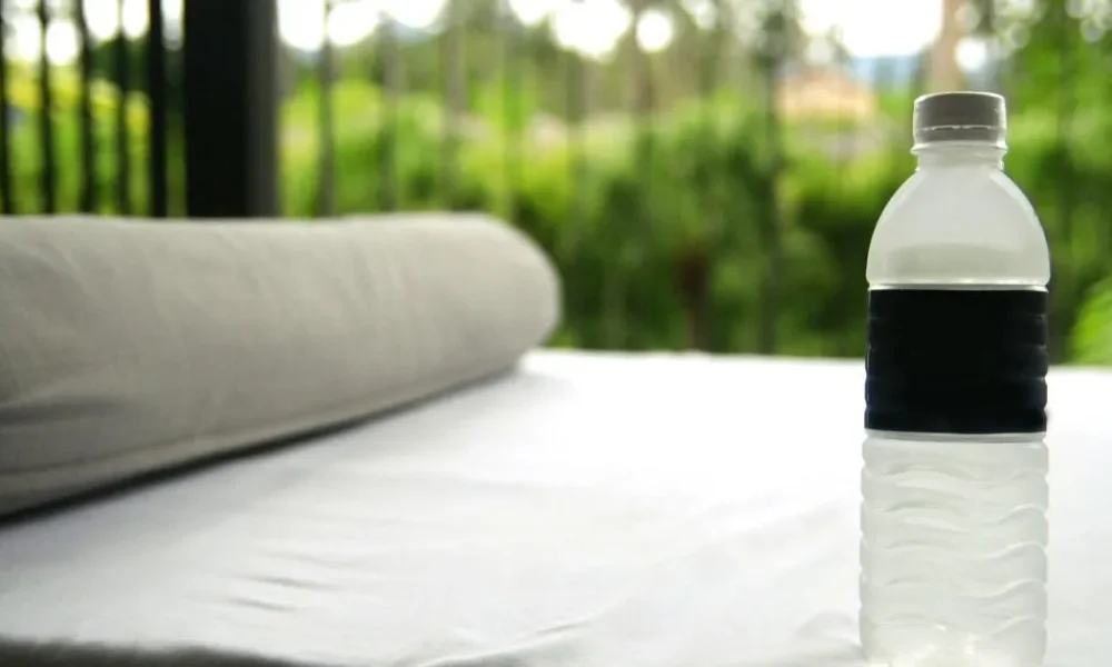 Why you should always throw a water bottle under your hotel bed