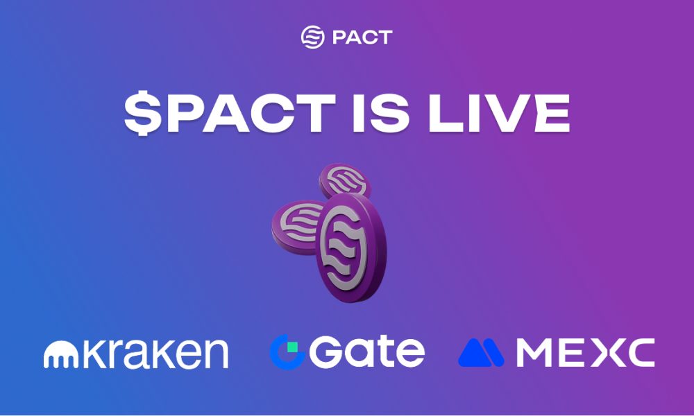 PACT Announces $PACT Token Support on Kraken, MEXC, and Gate