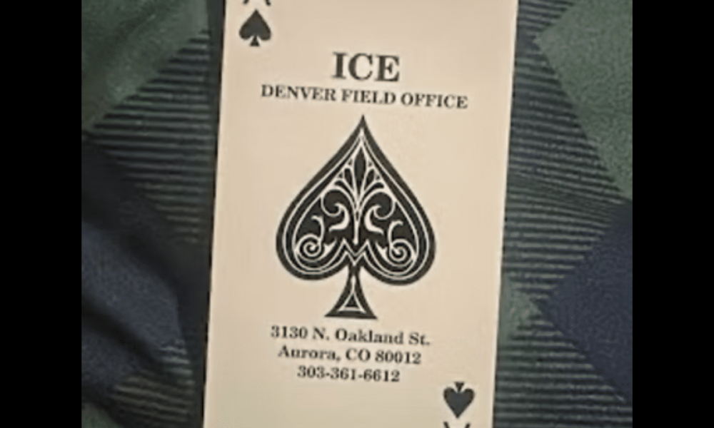ICE leave imperial 'death cards' behind
