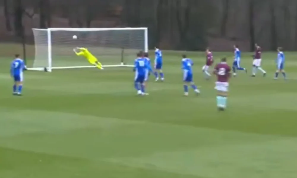 England star chasing Beckham's record scores stunning free-kick for U21s