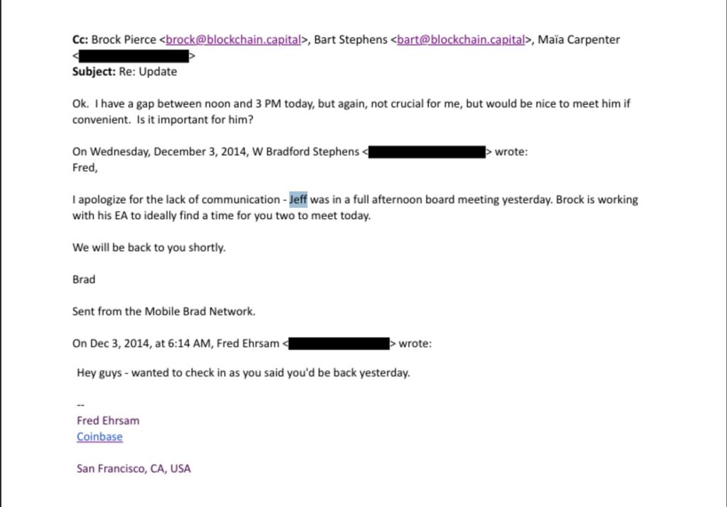 Epstein Made a $3M Investment in Coinbase, DOJ Email Exposes