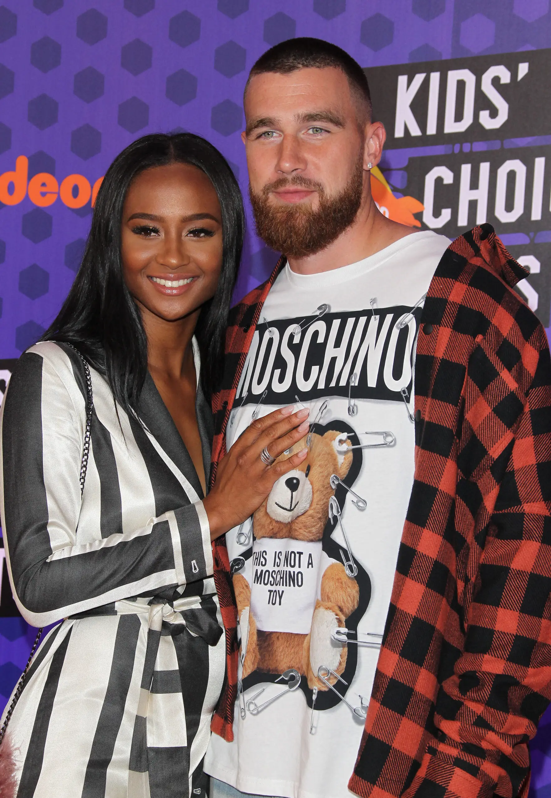 Kayla Nicole and Travis Kelce at the 2018 Kids' Choice Sports Awards - Los Angeles
