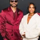 Kelly Rowland And Method Man Bring The Fashion For Relationship Goals Press Tour Courtside In A Fringed TTSWTRS Jacket Black And White Rowen Rose Stella McCartney And More