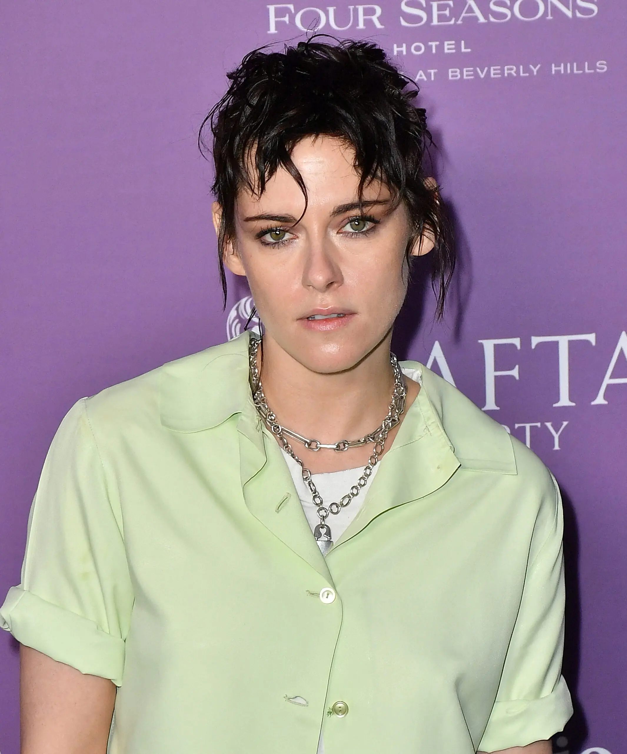 Kristen Stewart at the 2026 BAFTA Tea Party - Arrivals In Beverly Hills, US