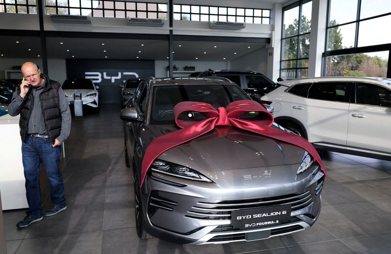 China’s BYD vehicle sales fall for fifth month in a row