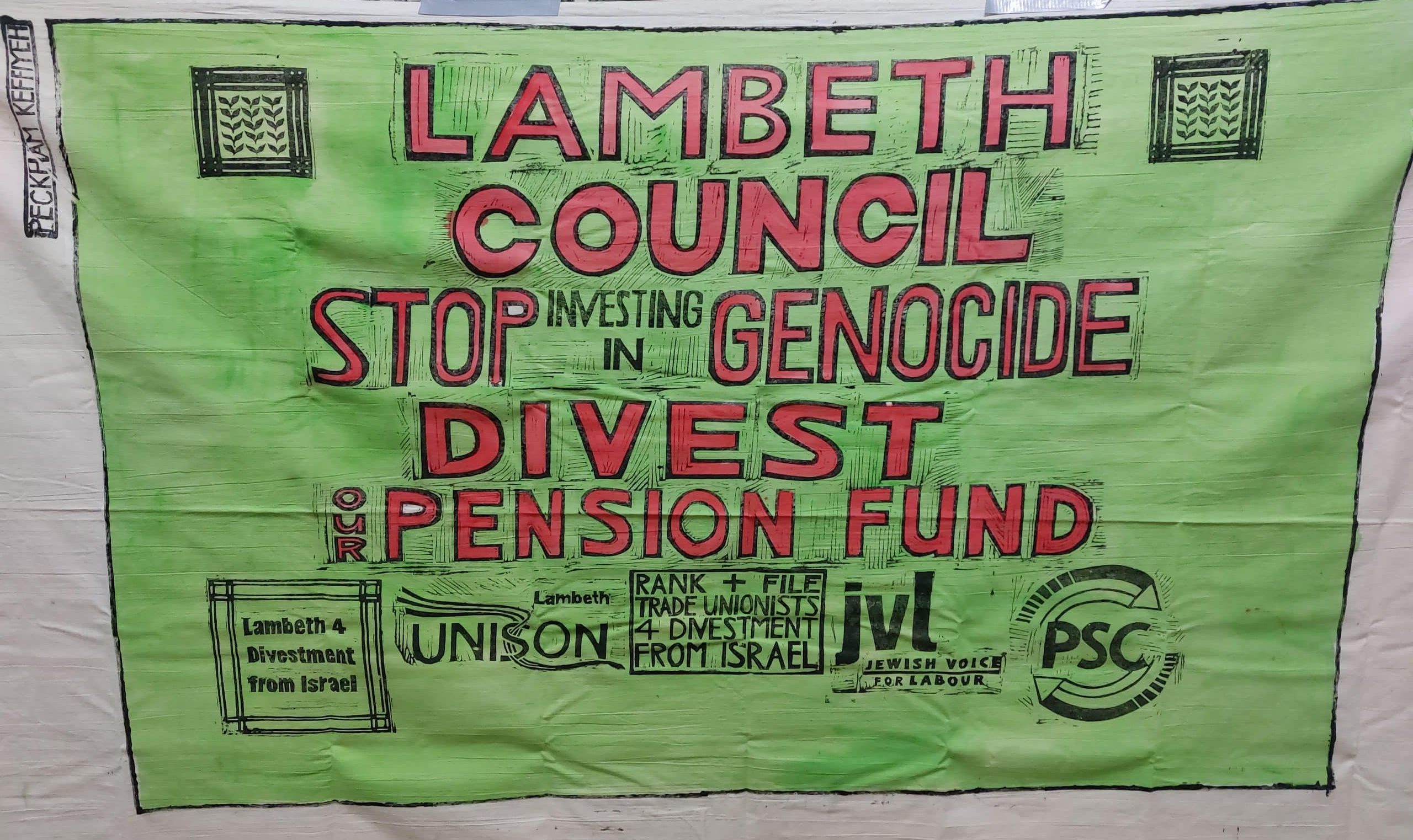 Lambeth leads the way in launching the Vote Palestine pledge