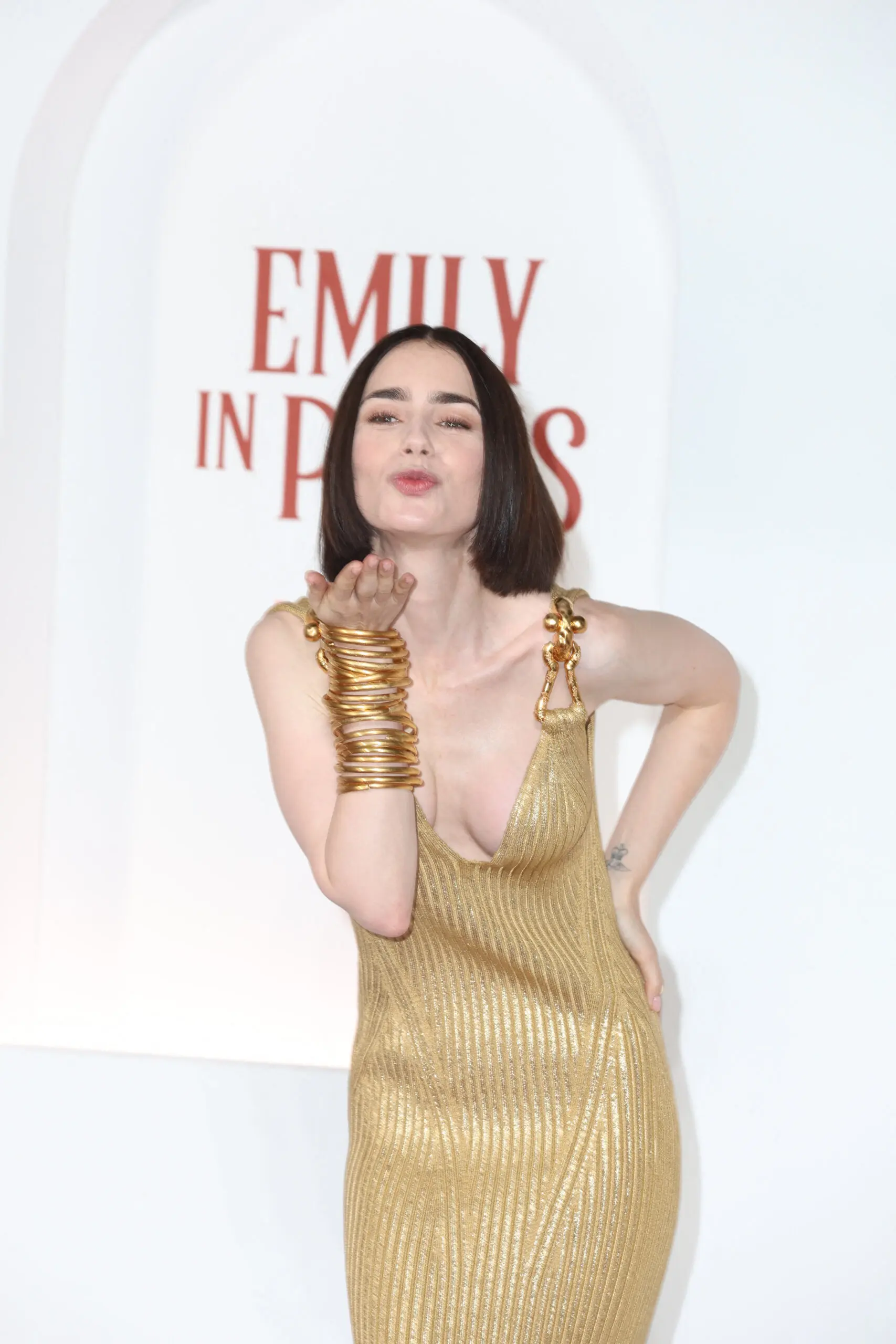 Lily Collins at the Italian Premiere of Emily in Paris 4th Season