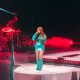 Mariah The Scientist Performed In DC In A Teal Green 1478 KNWLS Neo Coat And Custom Laura Andraschko Riding Boots 2