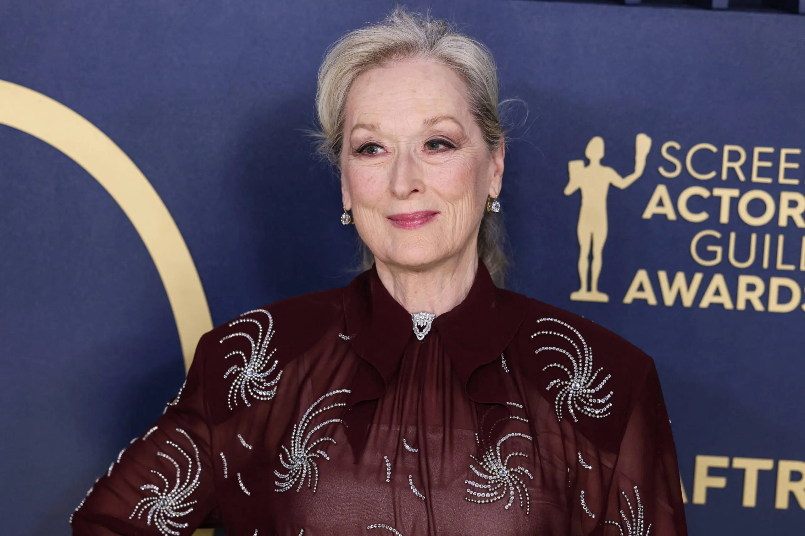 Meryl Streep on a red carpet