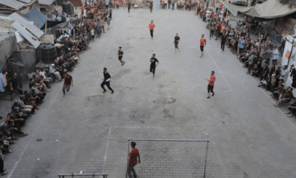 Football used to reclaim life by Palestinian player