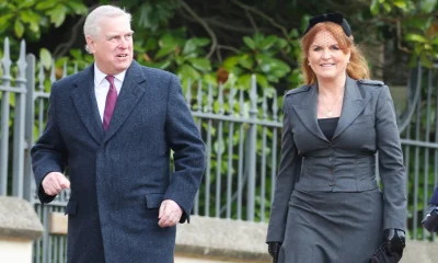 Prince Andrew and Sarah Ferguson at The Thanksgiving Service for King Constantine of Greece