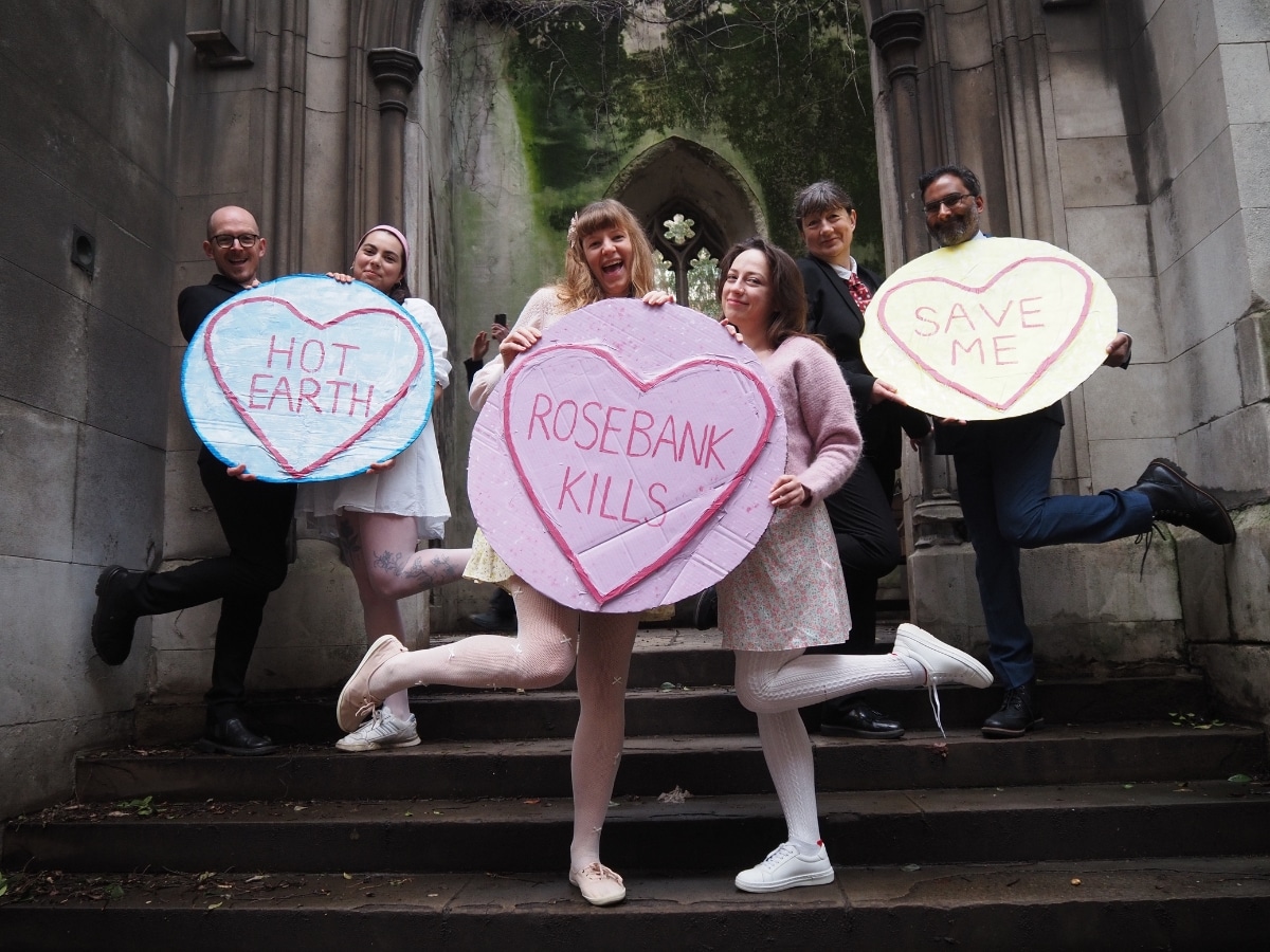 Valentine's themed protest targets Rosebank oil field