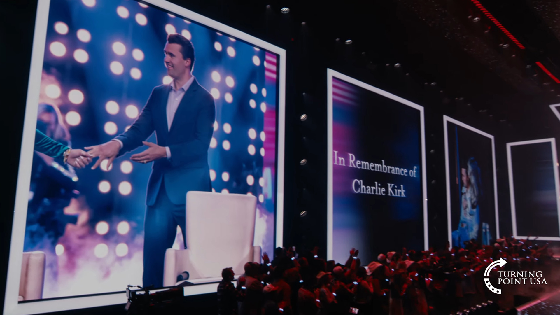 Turning Point USA legend Charlie Kirk sends gutwrenching messages from beyond the grave at rival halftime show