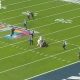 Topless streaker halts Super Bowl before being tackled by New England Patriots star in wild scenes
