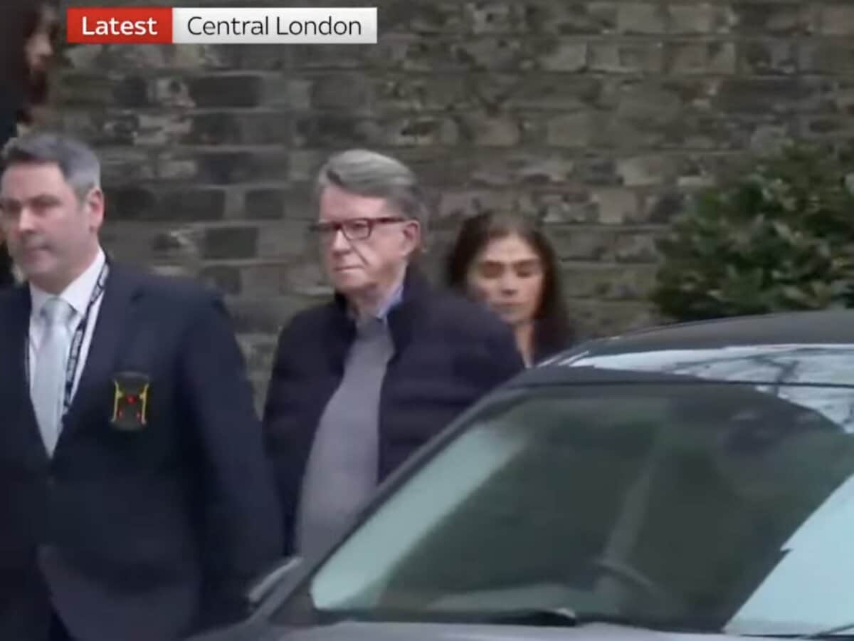 Peter Mandelson arrested by Met police