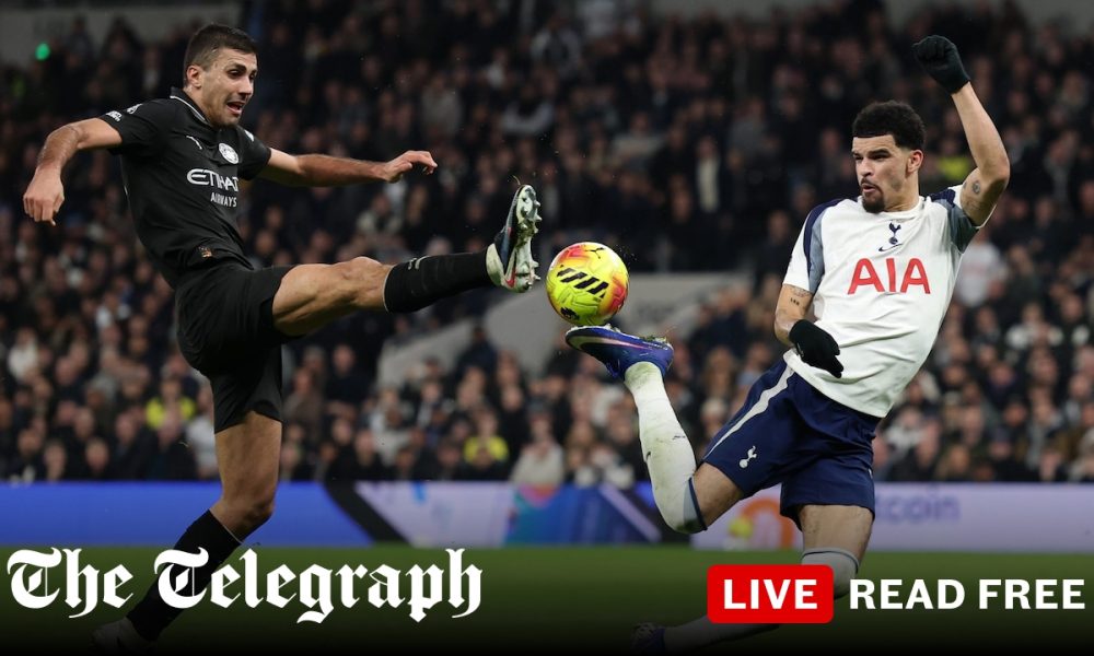 Dominic Solanke’s scorpion-kick stunner earns Spurs draw against Man City