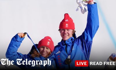 Night on the beers helps GB pair win historic gold in mixed snowboard cross