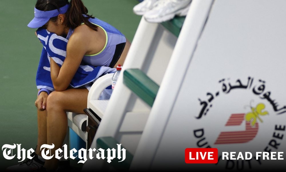 Emma Raducanu beaten by ‘lucky loser’ after needing medical help in Dubai