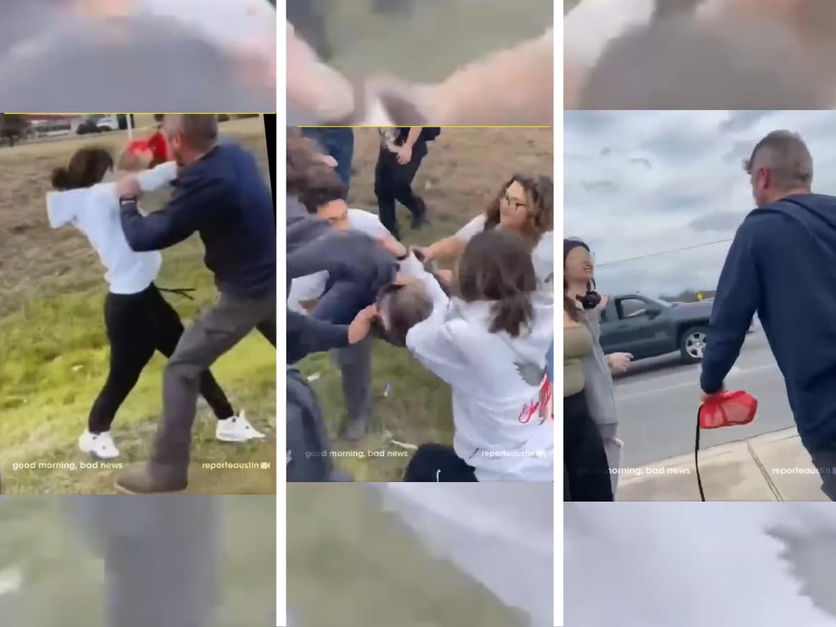 MAGA chud battered after he assaults teenage girl